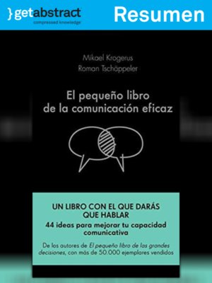 cover image of El pequeño libro de la comunicación eficaz (resumen)